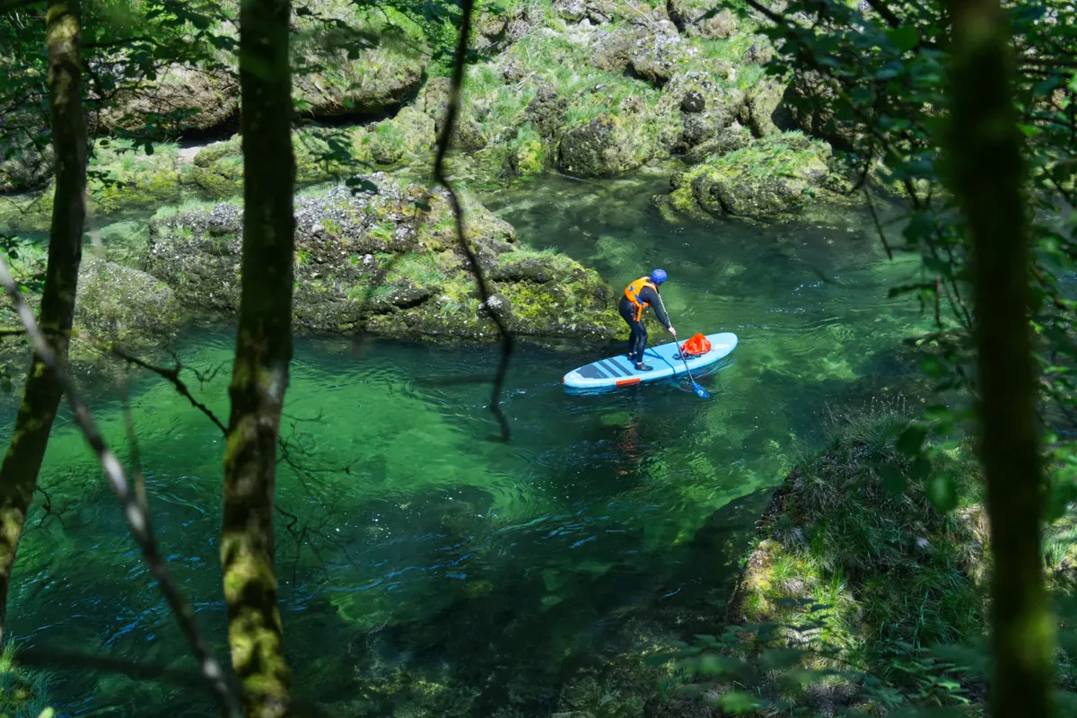 Stand-Up-Paddling Traunschlucht – SUP Tour bei Lambach in Oberösterreich